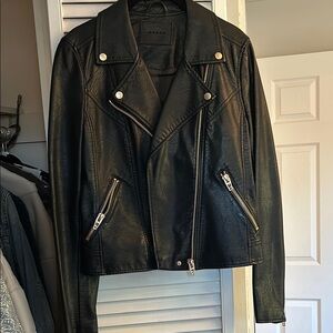 Black Leather Biker Jacket